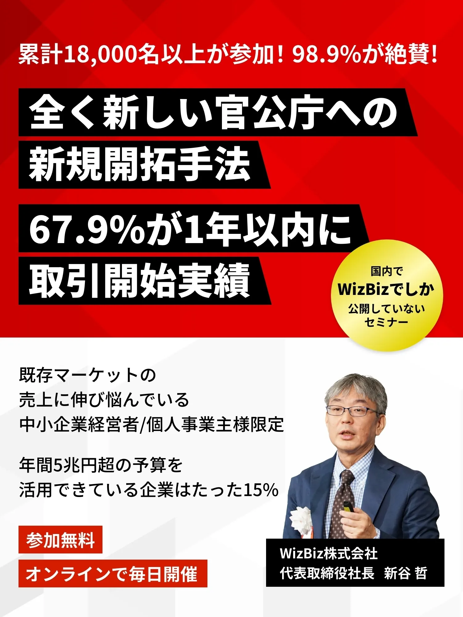 全く新しい官公庁への新規開拓手法